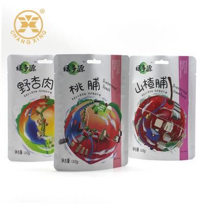 Bottom Gusseted Stand up Food Pouch Bag Doypack Printed Custom Label Packaging for Dried Fruits