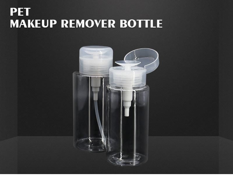 200ml 300ml Pet Make up Remover Push Pump Bottles Liquid Plastic Containers