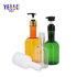 Fashion Clear Cylinder Pet Plastic Wine Container Hair Shampoo Bottle