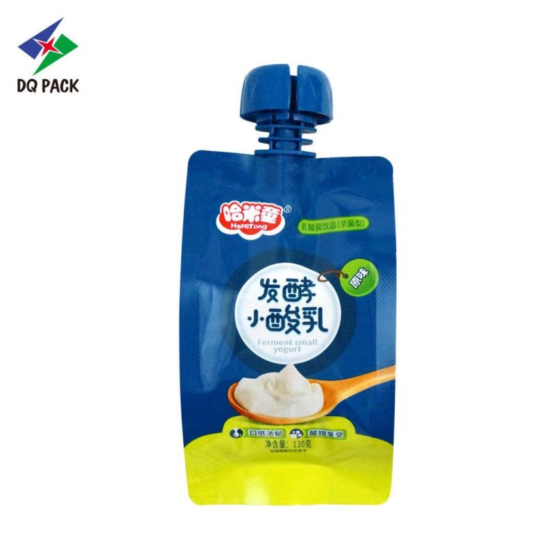 Shock Resistance Stand up Pouch with Spout Customized Yogurt Jelly Bag Company China Food Pouch Fruit Packaging Bag Fruit Juice Packaging Packaging Bags