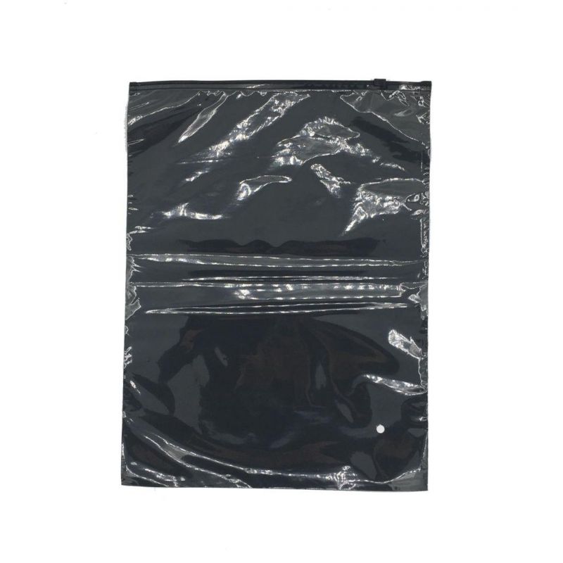 Black Pacakgaing Bag Ziplock Pacakging Bag for Clothing