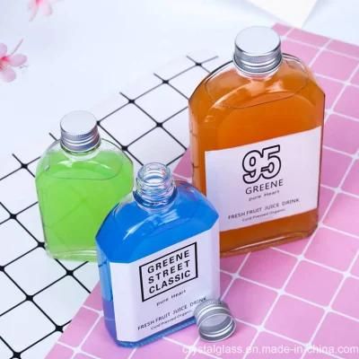 Creative Style White Spirit Bottle Beverage Bottle Portable Glass Container 100/200/500ml