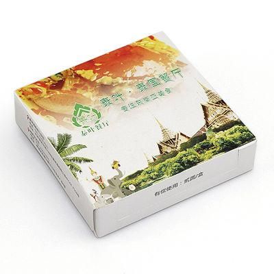 Custom Printed Disposable Tissue Packaging White Cardboard Paper Box