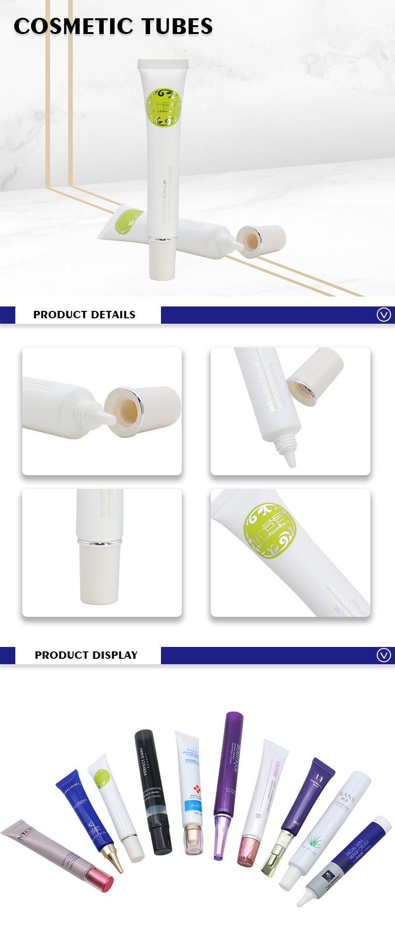 20ml Empty Cosmetic Plastic Eye Cream Tube Packaging with Long Nozzle