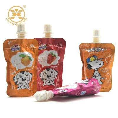 Custom Printing Resealable Smell Proof Spout Flexible Food Packaging for Juice and Liquid Packing