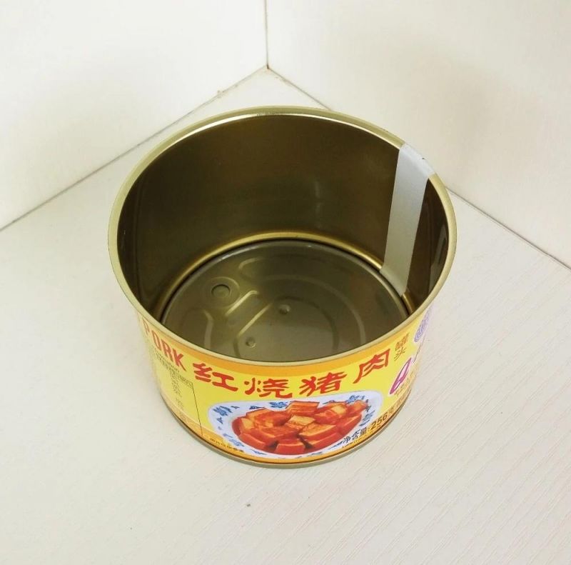 860# BPA Free Empty Tin Can for Pig Meat Packing