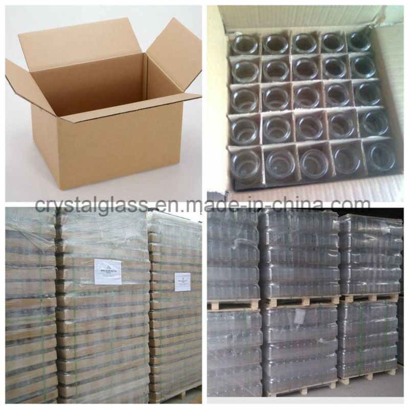 Cylinder Storage Glass Container with Metal Cap