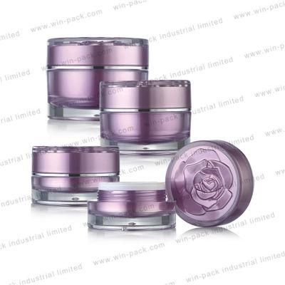 15g 30g 50g White Clear Plastic Cosmetic Acrylic Packaging Cream Jar