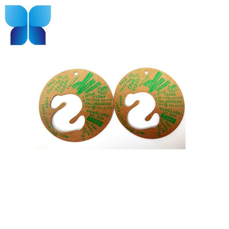 Circular Shape Sticker Hangtag for Garment Accessories