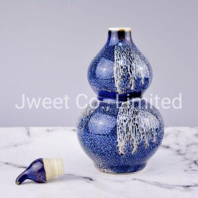 High Quality Color Glazed Ceramic Wine Liquor Tequila Oil Bottle