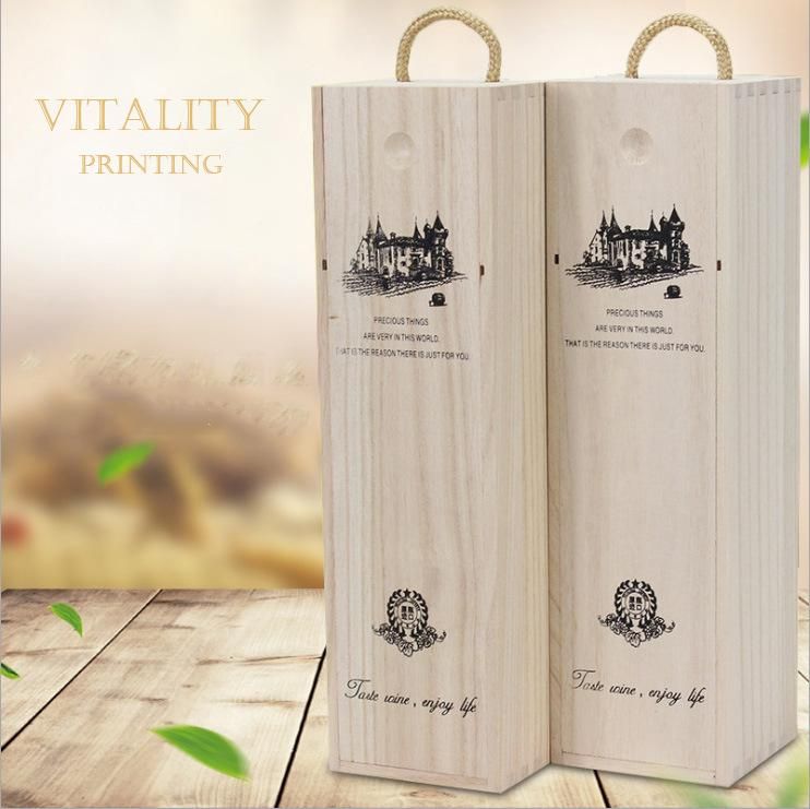 Wholesale Customized Eco-Friendly Cheap Competitive Paulownia Wooden Boxes for Wine Liquor Storage and Gift Packaging