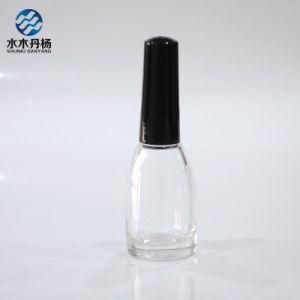 10ml Long Cap Empty Gel Polish Bottle with Black Cap and Brush