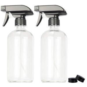 Glass Spray Bottles Empty 16oz Boston Round Bottle Refillable Container for Essential Oils