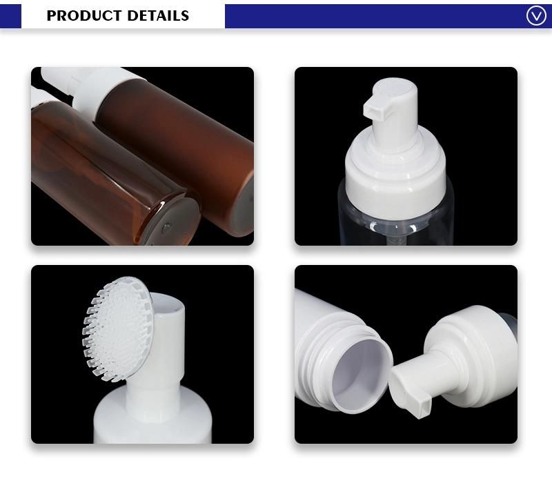 Customs Made Transparent Pet Hand Soap Bottles with Foaming Pump 100ml 200ml