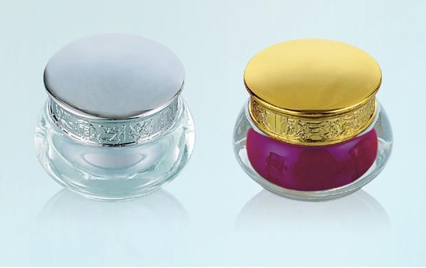 15g Luxury Empty Cream Plastic Jar with Metalized Lid