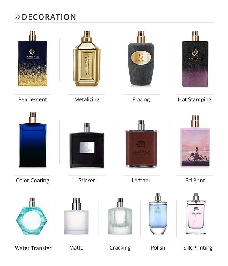 Chinese Manufacturer Wholesale Custom 100ml Perfume Glass Bottle