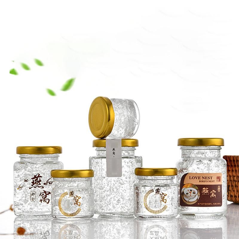 Food Storage Container Bird′ S Nest Honey Glass Jar Small Jam Jar