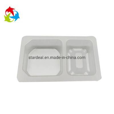 Two Compartments Food Blister Plastic Inner Tray