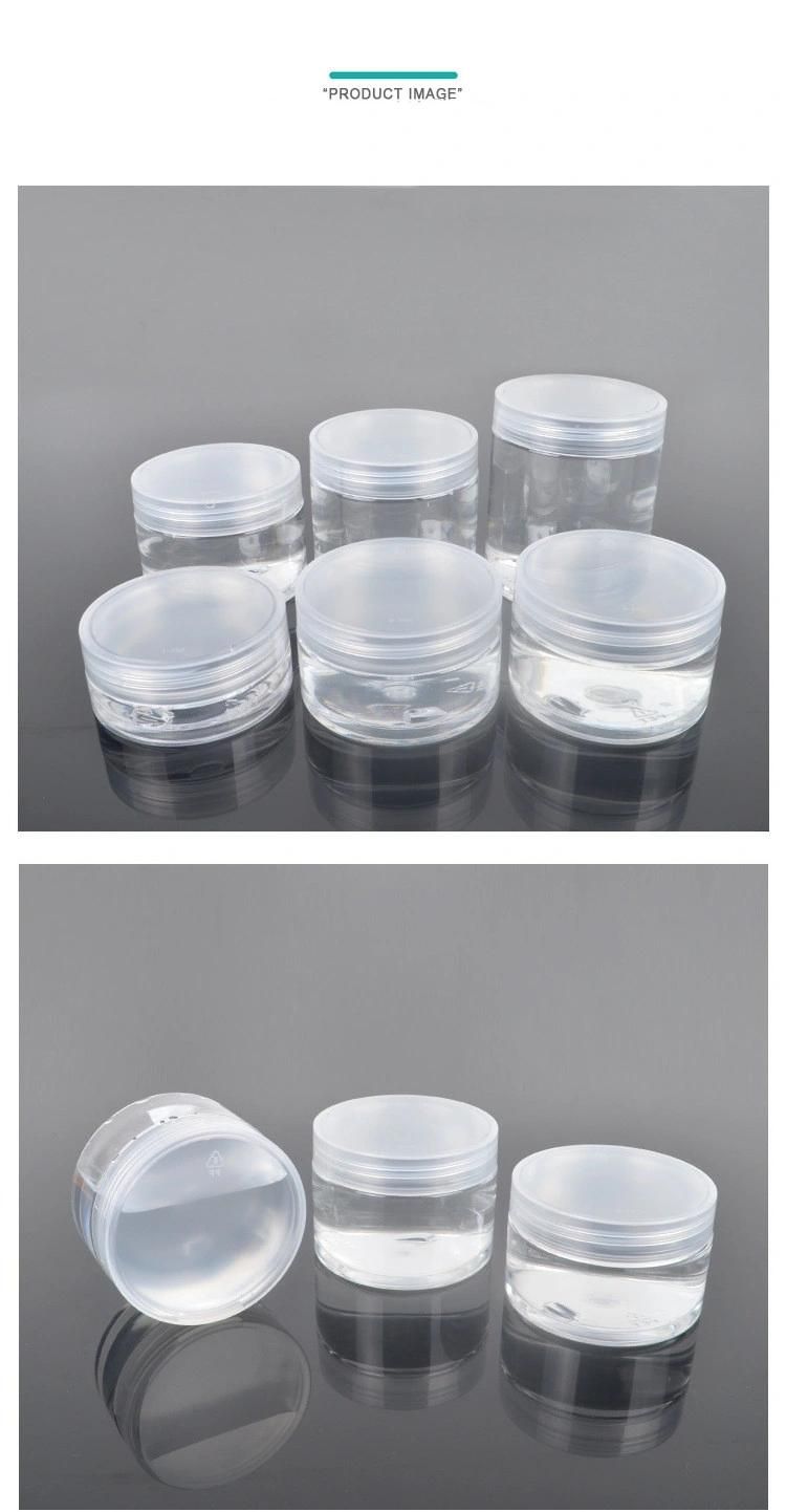 Plastic Pet Custom Aluminum Cap Transparent Packaging Bottle Jars for Food Water Candy Cosmetic Perfume