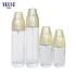 Cosmetic Packaging Supplier 120ml 100ml 50ml 30ml Unique Design Gold Cover Glass Lotion Bottle for Serum