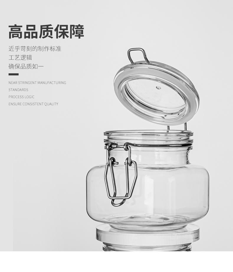 720ml 32oz 1000g Plastic Lock Bottle Honey Syrup Round Shape