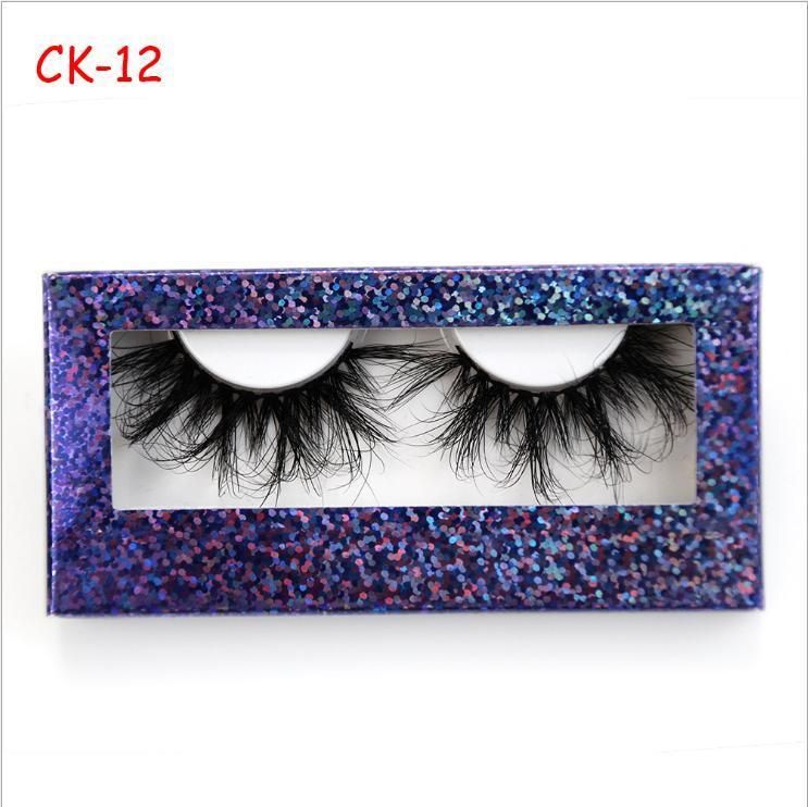 10-Color Eyelash Card Box, New Laser Eyelash Box, a Pair of Window Eyelash Boxes, Eyelash Box Printing Customization