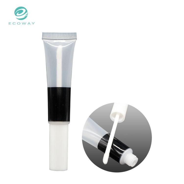 Transparent Empty Lipgloss Squeeze Tube Cosmetic Packaging