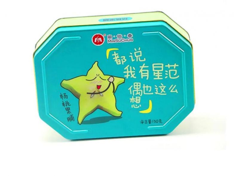 Irregular Shape Tin Box for Dried Fruit Packaging