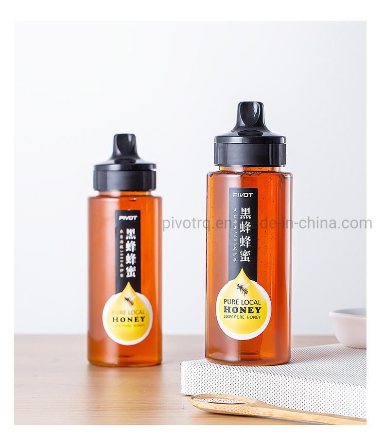 45mm PP Plastic Honey Caps with Silicone Valve for Honey Bottle Sauce Bottle