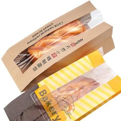 Food Grade Tin Tie Bread Packaging Bag with Clear Window