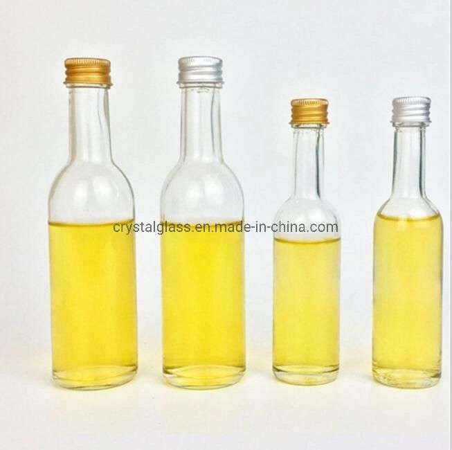 Mini Wine Glass Liquor Bottle with Aluminum Cap 50ml 100ml Vodka Bottle Glass