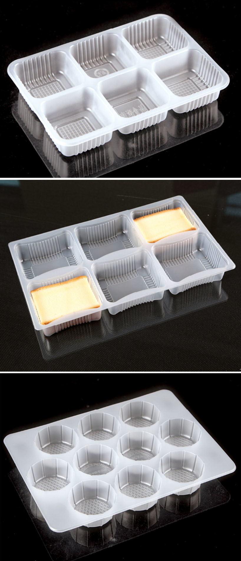 plastic tray for biscuit/disposable plastic cookie tray/disposable cookie tray