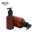 Personal Care Product Plastic Pet Amber Haircare Shampoo Conditioner Bottles