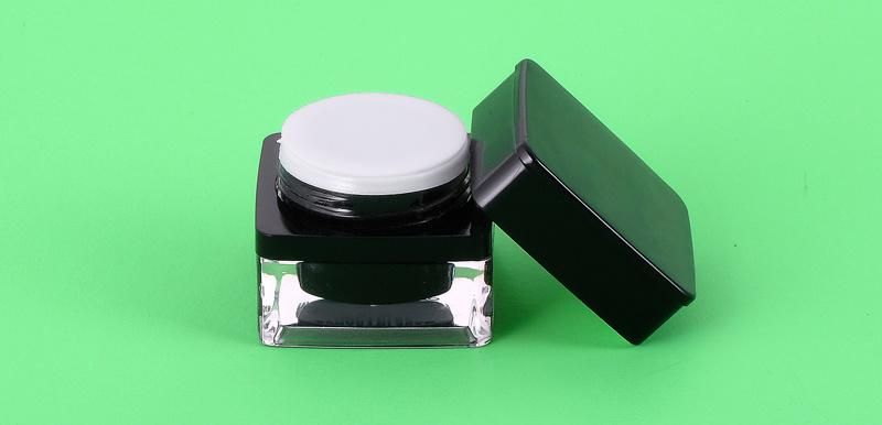 5g 15g Mini Square Transparent Cream Jar