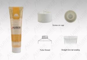 D50mm Orange Transparent PE Tube Packaging Squeeze Tubes