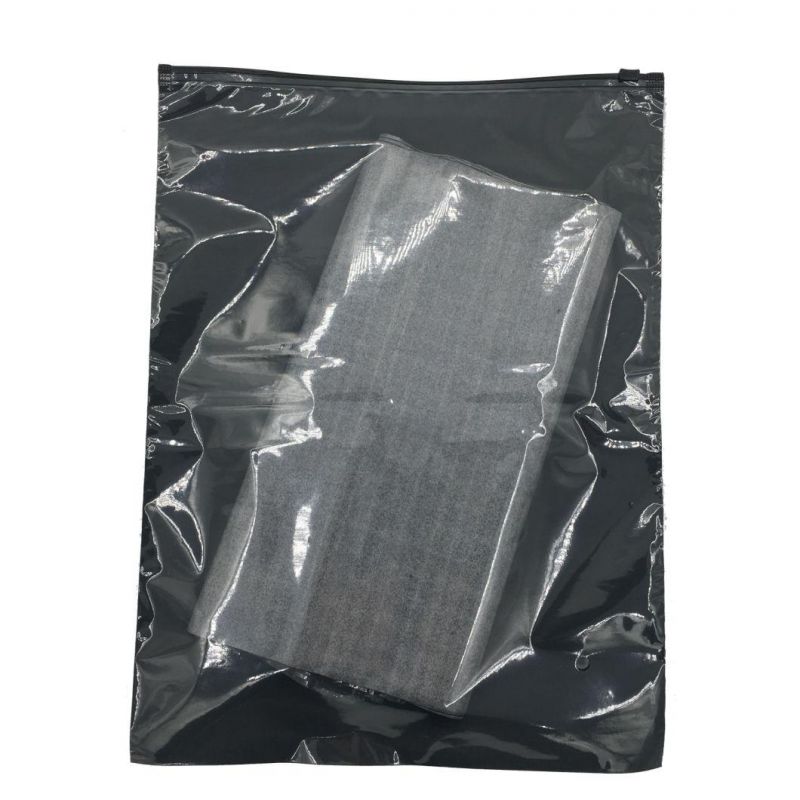 Black Pacakgaing Bag Ziplock Pacakging Bag for Clothing