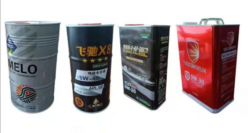 Free Sample Chemical Round 60 Liters Oil Tin Can Lubricating Oil Tin Can with Handle