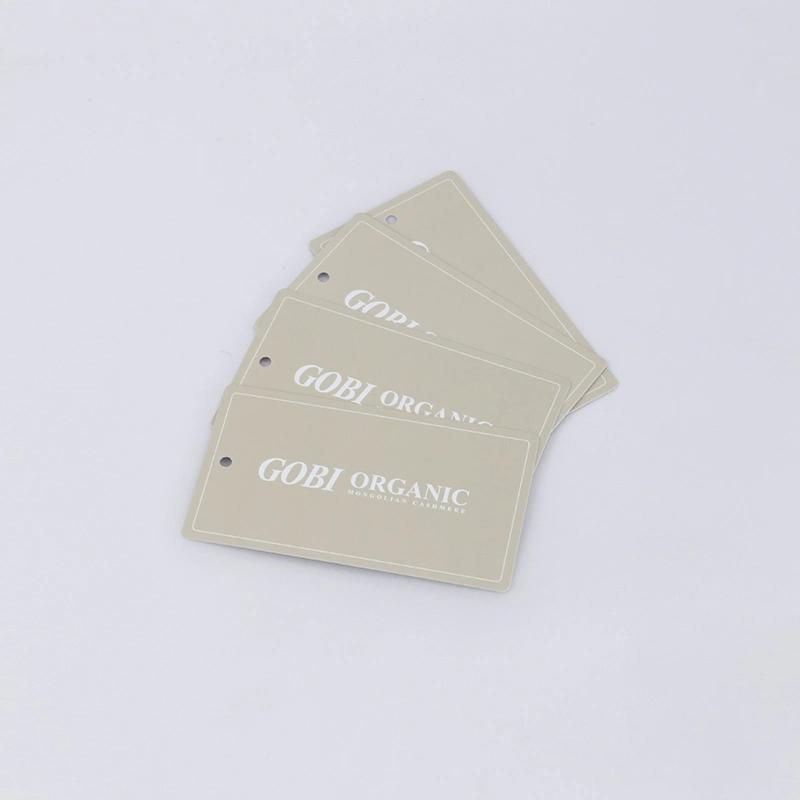 Manufacturer Tan Color Swing Tag Hangtag