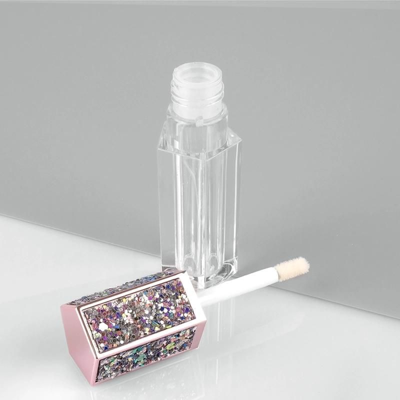 Factory Supply Luxury 4ml Clear Empty Plastic Custom Lip Gloss Tube with Wands Luxury Lip Gloss Tubes