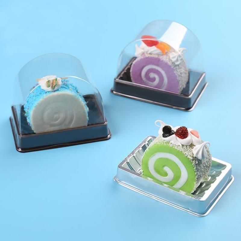 Disposable Round Plastic Transparent Box Cake Food Containers