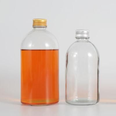 350ml 500ml Glass Bottle for Handmade Juice Coffee Milk Tea Beverage