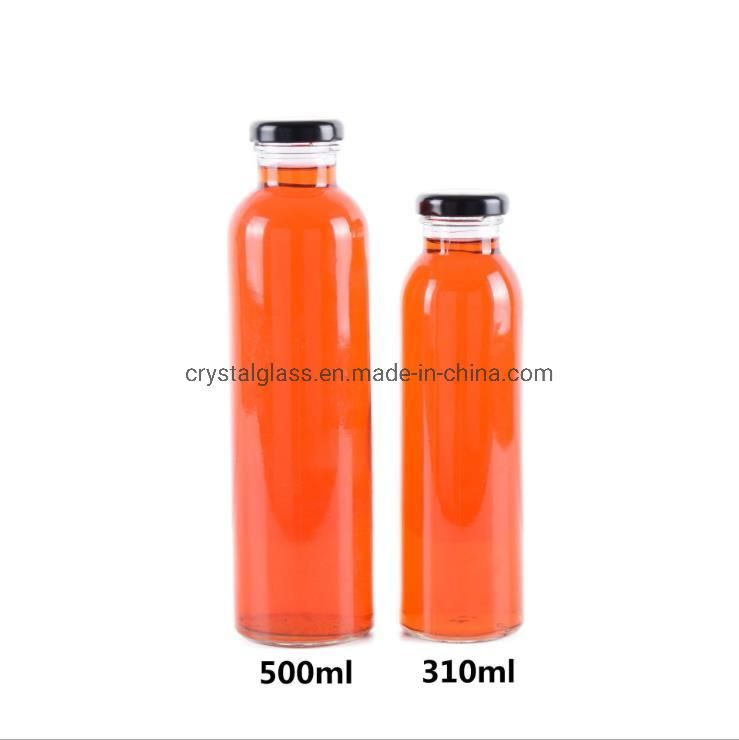 10oz 16oz Get Free Samples Custom Glass Carbonate Beverages Bottle Sodas Bottle with Tinplate Lid