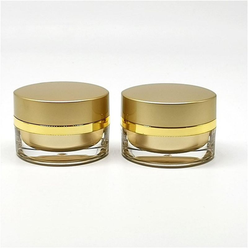 High-Grade Gold Acrylic Cream Jar