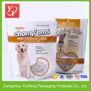 Self Standing up Zip Lock Pet Food Plastic Packaging Bag