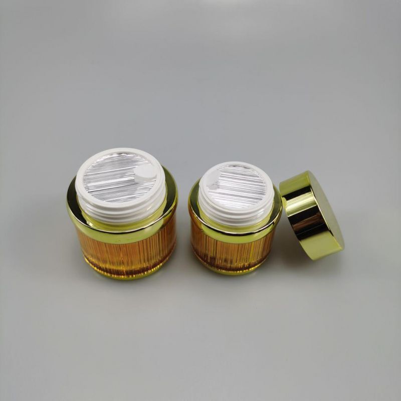 30g 50g Gold Acrylic Jar Cosmetic Packaging Empty Acrylic Jar Cream Jar Use Skin Care Cream