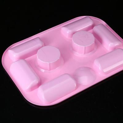 Customized Pink Pet Thermoforming Blister Toy Packaging Tray with Glue Printing Paper Card