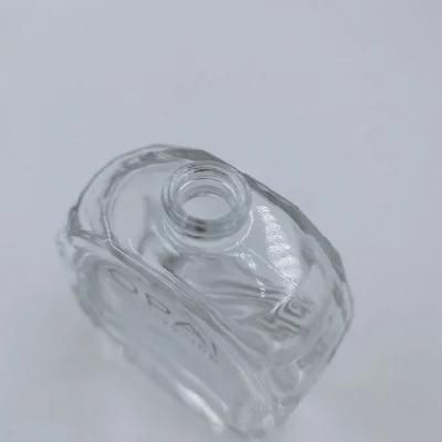 50ml Silk Printing Cosmetic Packaging Clear Perfume Bottles Jdc051