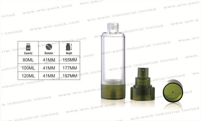 Cosmetic Packaging Eco Larger Capacity 80ml 100ml 120ml Acrylic Airless Bottle