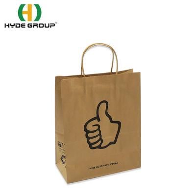 Wholesale Personalized Baking Food Bread Packaging Disposable Kraft Paper Bag with Logo Print for Bakery