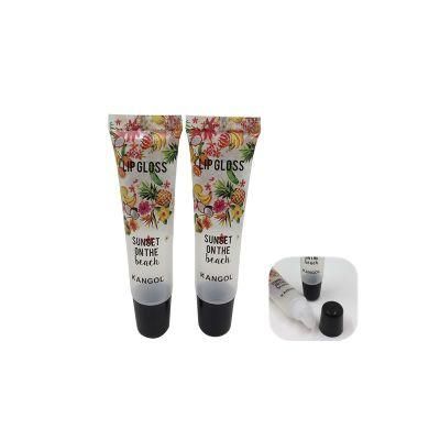 Transparent Lipstick Cosmetic Tubes Packaging Lip Gloss Soft Tube